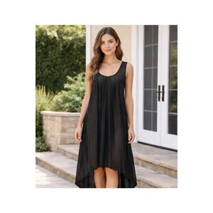 Angela Mara Italian High Low Lightweight Tank Dress XL